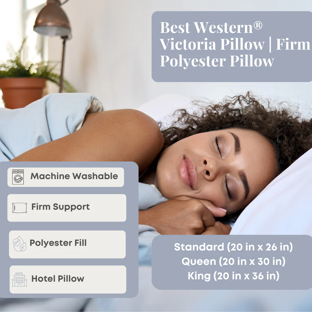 Best Western® Victoria Pillow | Firm Polyester Pillow - Image 2