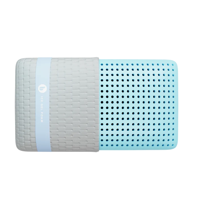 Blu Sleep Ice Gel Memory Foam Pillow | Cool, Breathable Foam