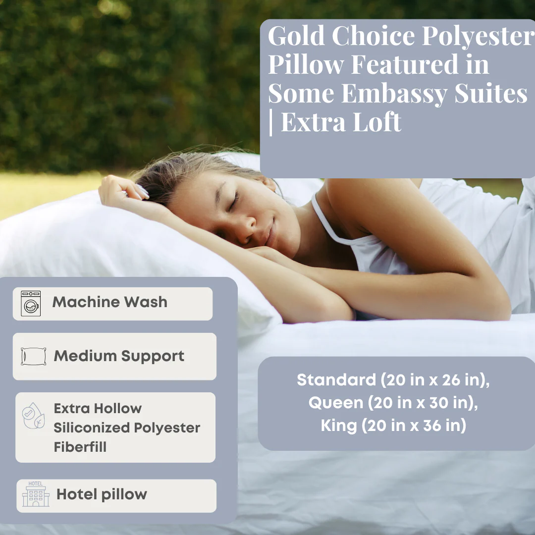 Gold Choice Polyester Pillow Featured in Some Embassy Suites | Extra Loft - Image 2