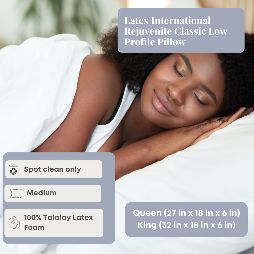 Latex International Rejuvenite Classic Low Profile Pillow - Image 2