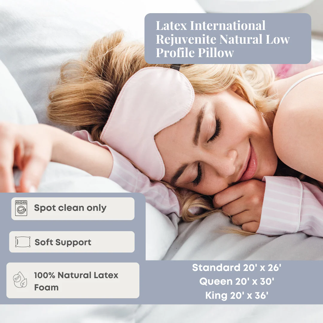 Latex International Rejuvenite Natural Low Profile Pillow - Image 2