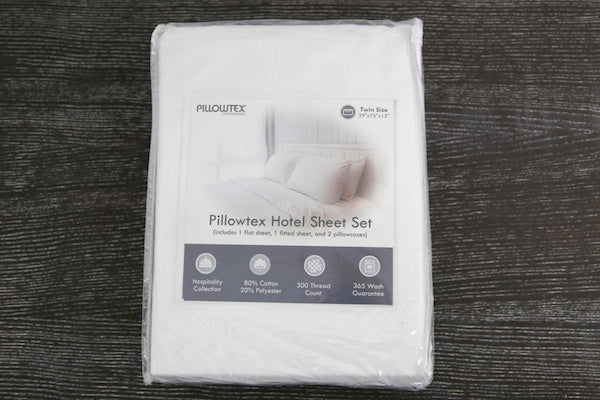 Pillowtex Hotel Sheet Set | Wrinkle Resistant Cotton Blend - Image 3