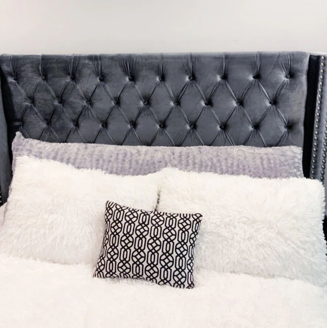 Pillowtex Plush Body Pillow with Cover | Colorful Faux Fur - Image 9
