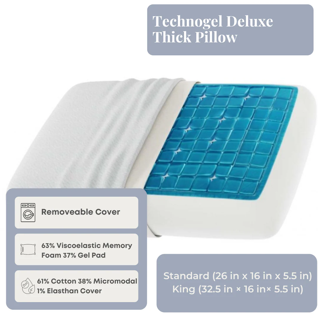 Technogel Deluxe Thick Pillow - Image 2